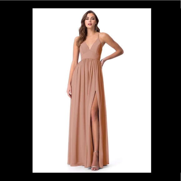 Azazie Dresses & Skirts - Azazie Aaida Bridesmaid Dress in Champagne Rose